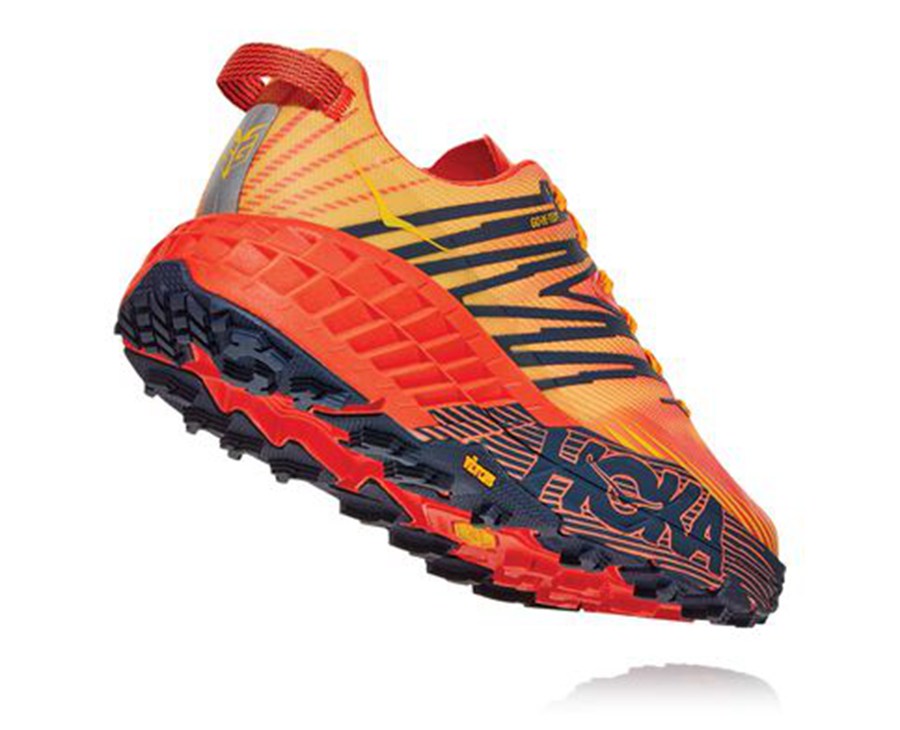 Hoka One One Speedgoat 4 Gore-Tex Trailskor Herr - Röda - FNYOK-9201